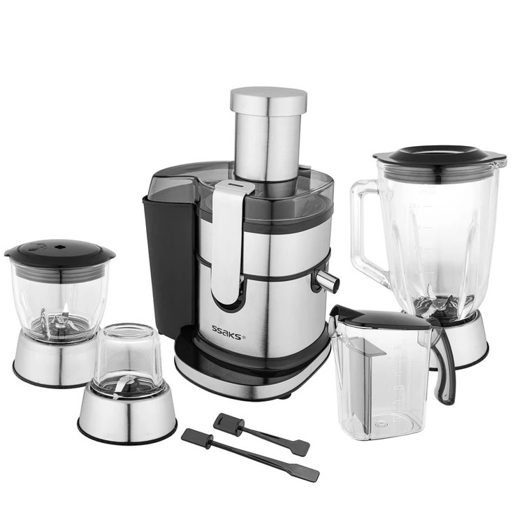 آبمیوه گیری چهار کاره ساکس مدل MJ5040 مشکی استیل