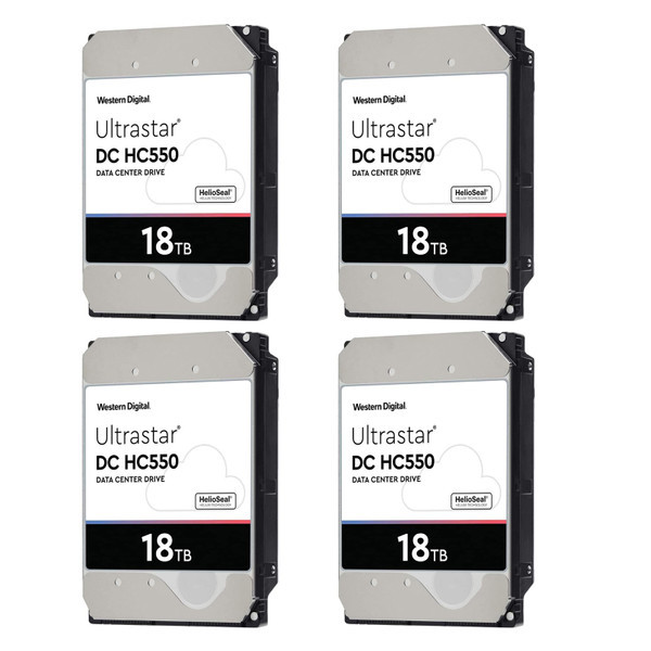 هارددیسک استوک اینترنال وسترن دیجیتال Ultrastar DC HC550 ظرفیت 18 ترابایت