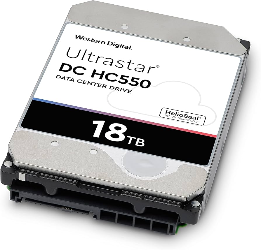 هارددیسک استوک اینترنال وسترن دیجیتال Ultrastar DC HC550 ظرفیت 18 ترابایت
