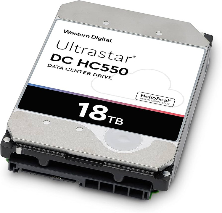 هارددیسک استوک اینترنال وسترن دیجیتال Ultrastar DC HC550 ظرفیت 18 ترابایت