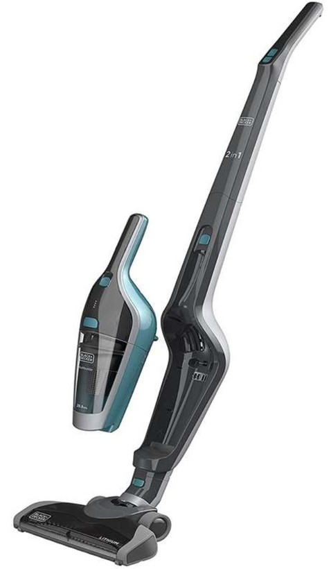 جارو شارژی بلک اند دکر ۲ کاره کد ۴۲۰ ایستاده و دستی black & decker طوسی