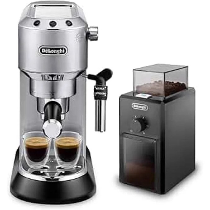 اسپرسوساز دلونگی +آسیاب دلونگی DeLonghi Dedica EC685.M+KG79