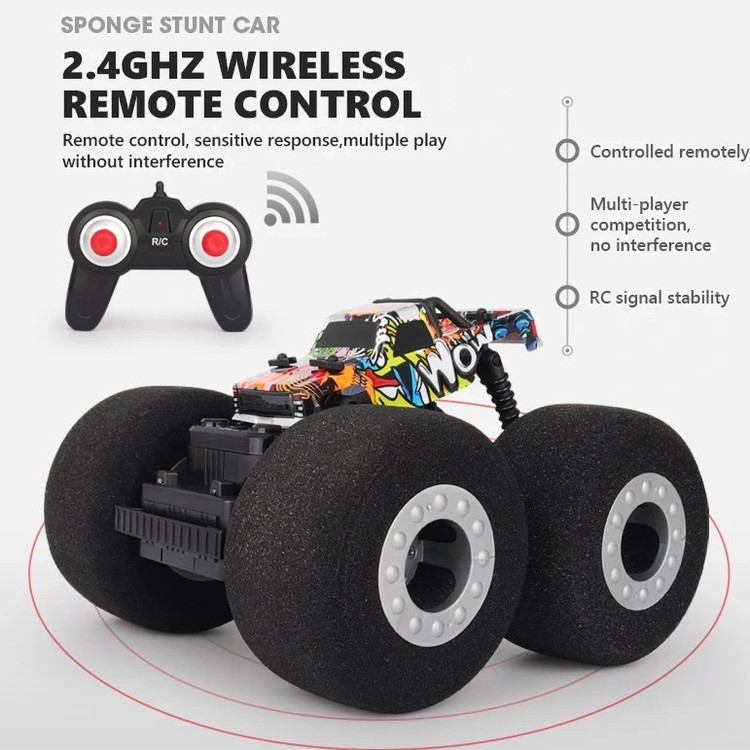 ماشین کنترلی آفرود چرخ اسفنجی هیدروگراف RC STANT CAR WITH SOFT WHEELS MZ