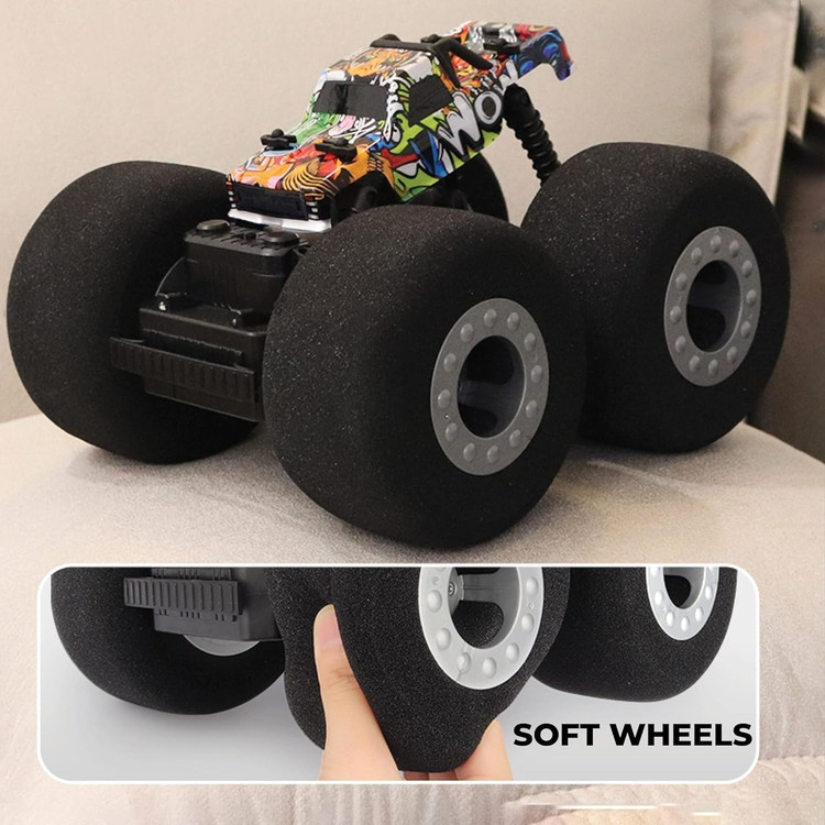 ماشین کنترلی آفرود چرخ اسفنجی هیدروگراف RC STANT CAR WITH SOFT WHEELS MZ