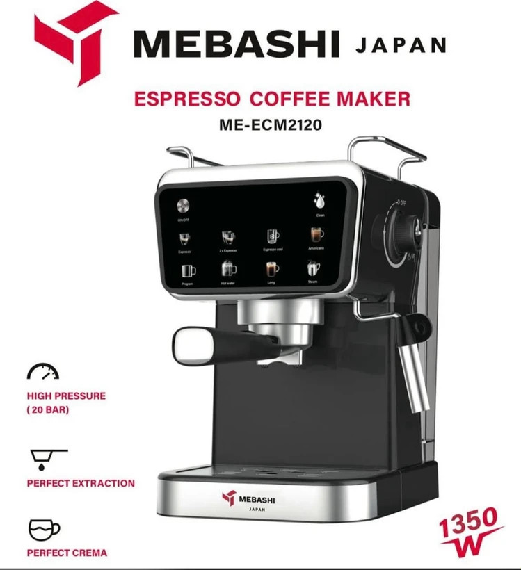 اسپرسوساز مباشی مدل ME-ECM2120 ظرفیت ۱.۵ لیتر